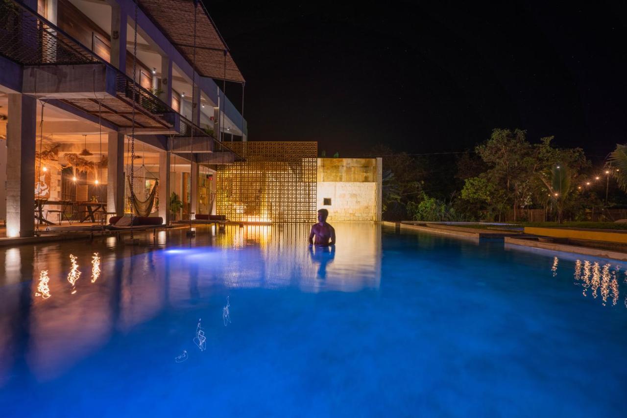 Hotel Makaaba Eco-Boutique Bacalar Luaran gambar The swimming pool at the hotel