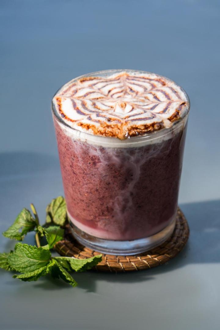 Hotel Makaaba Eco-Boutique Bacalar Luaran gambar A blueberry smoothie